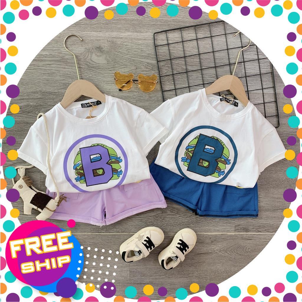 Set Bộ Thun B Size Đại Hàng Quảng Châu Cho Bé Trai Bé Gái Từ 15-30kg