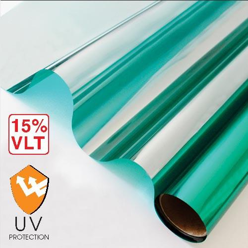 Combo 5m X 100cm decal FIlm cách nhiệt phản quang ( Bạc / Xanh Lá / Xanh Biển / Đen )