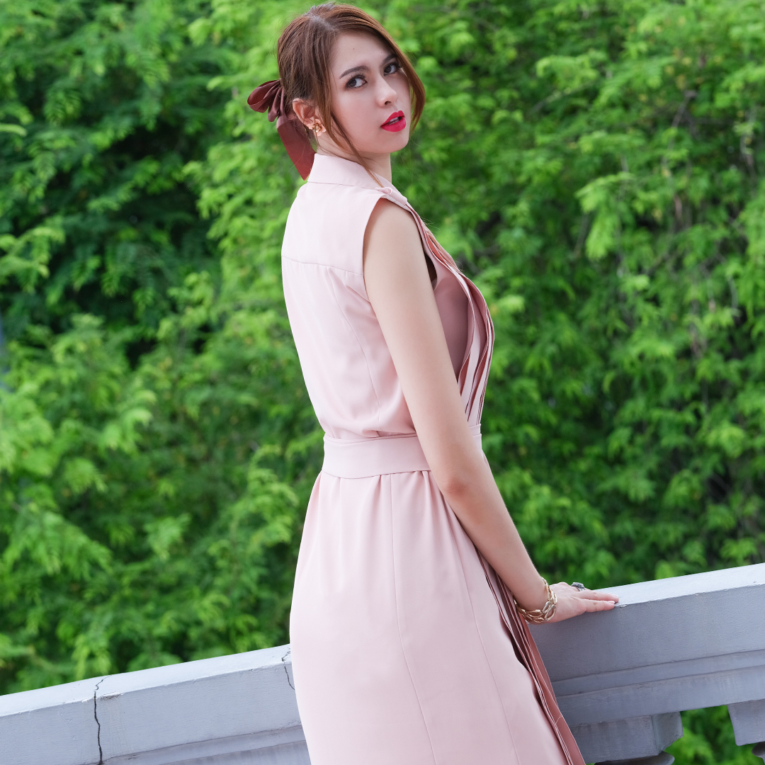 Đầm Suông Đầm Kiểu Đẹp Thời trang thiết kế Hity DRE127 Cổ Ve