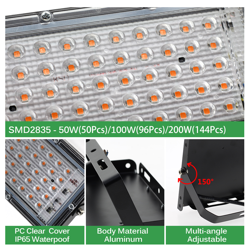 Đèn LED hỗ trợ sinh trưởng cây 220V 50W