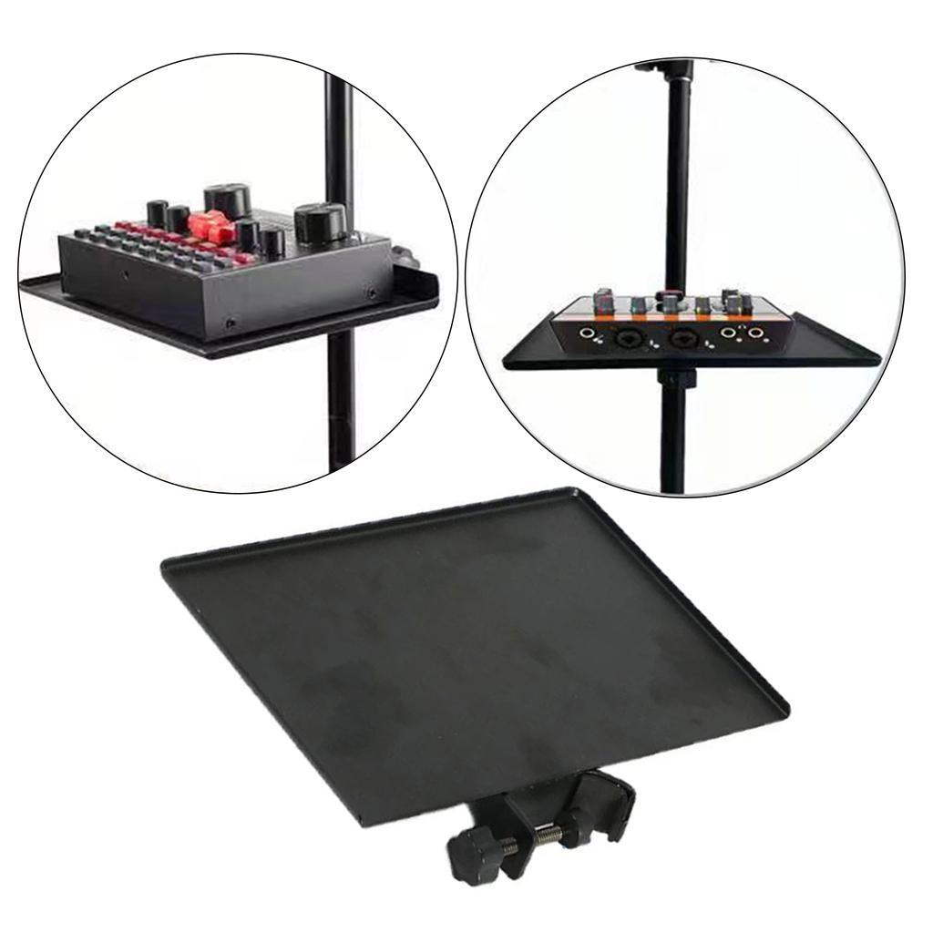 Heavy Duty Sound Card Tray Live Broadcast Microphone Stand Clip Holder Small