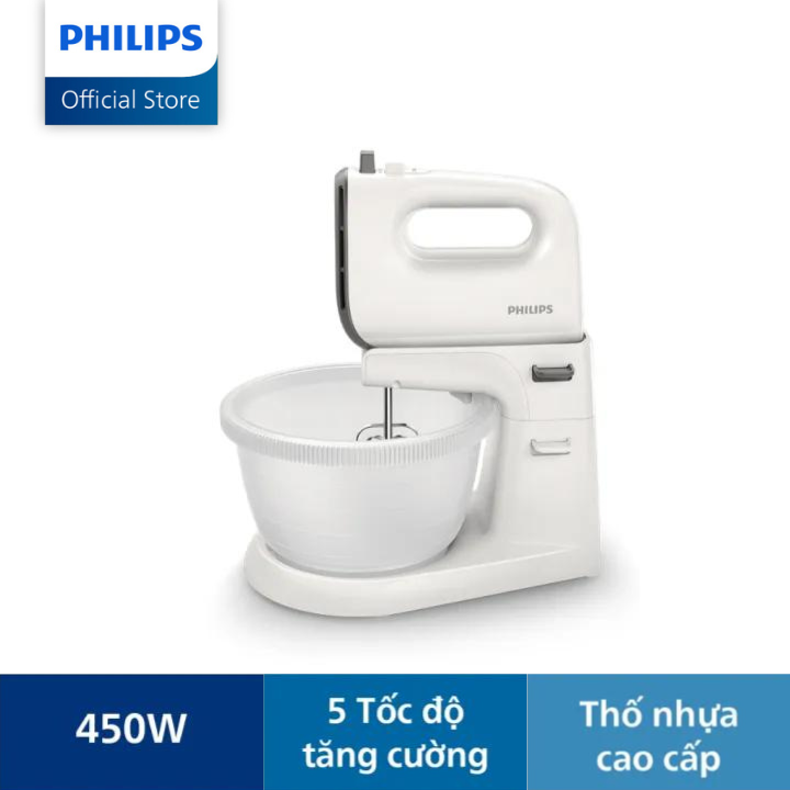 Máy Đánh Trứng Philips HR3745/00 thế hệ mới |450W| nhanh hơn tới 25% - Hàng Chính Hãng