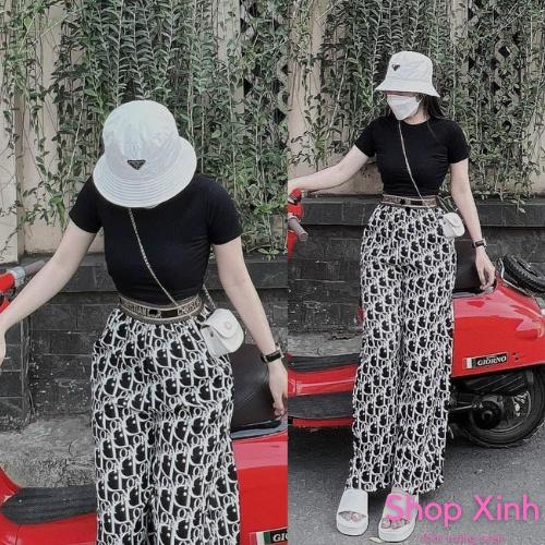 Mặc Bộ Đồ Nữ Quần Áo Croptop Hàn Quốc Cạp Cổ Thuận Tiện MTB