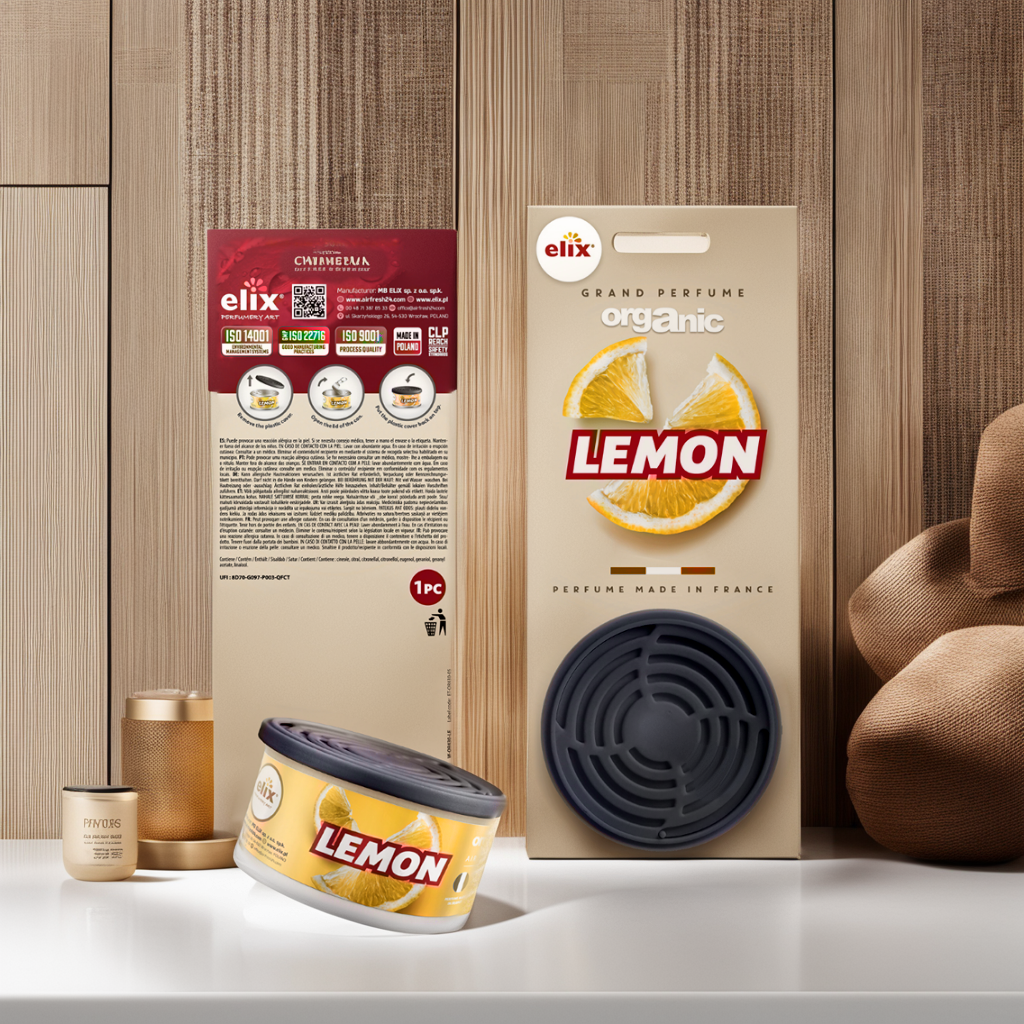 Sáp Thơm để Taplo Ô tô Elix - Hương Lemon (Chanh)