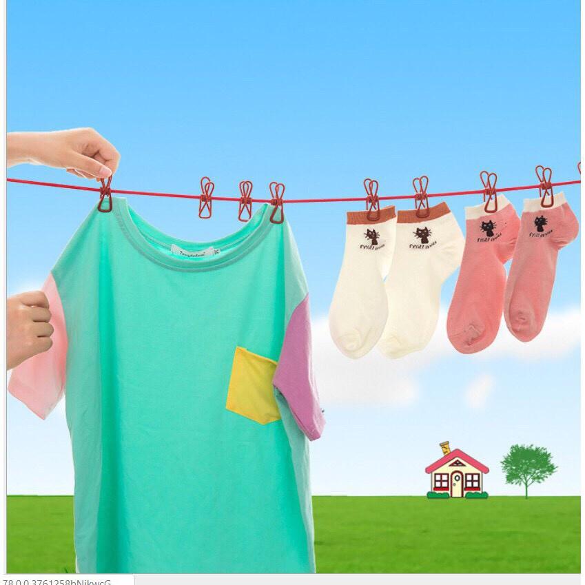 Cuộn dây phơi quần áo thông minh, buộc đồ siêu dai chiều dài 10m. đường kính 3mm
