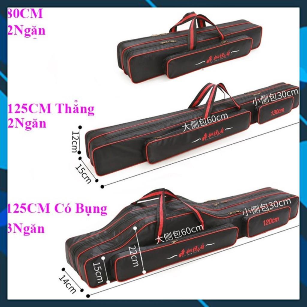 Bao Đựng Cần 3 Ngăn Kèm 2 Túi Phụ Chất Liệu Chống Thấm Nước