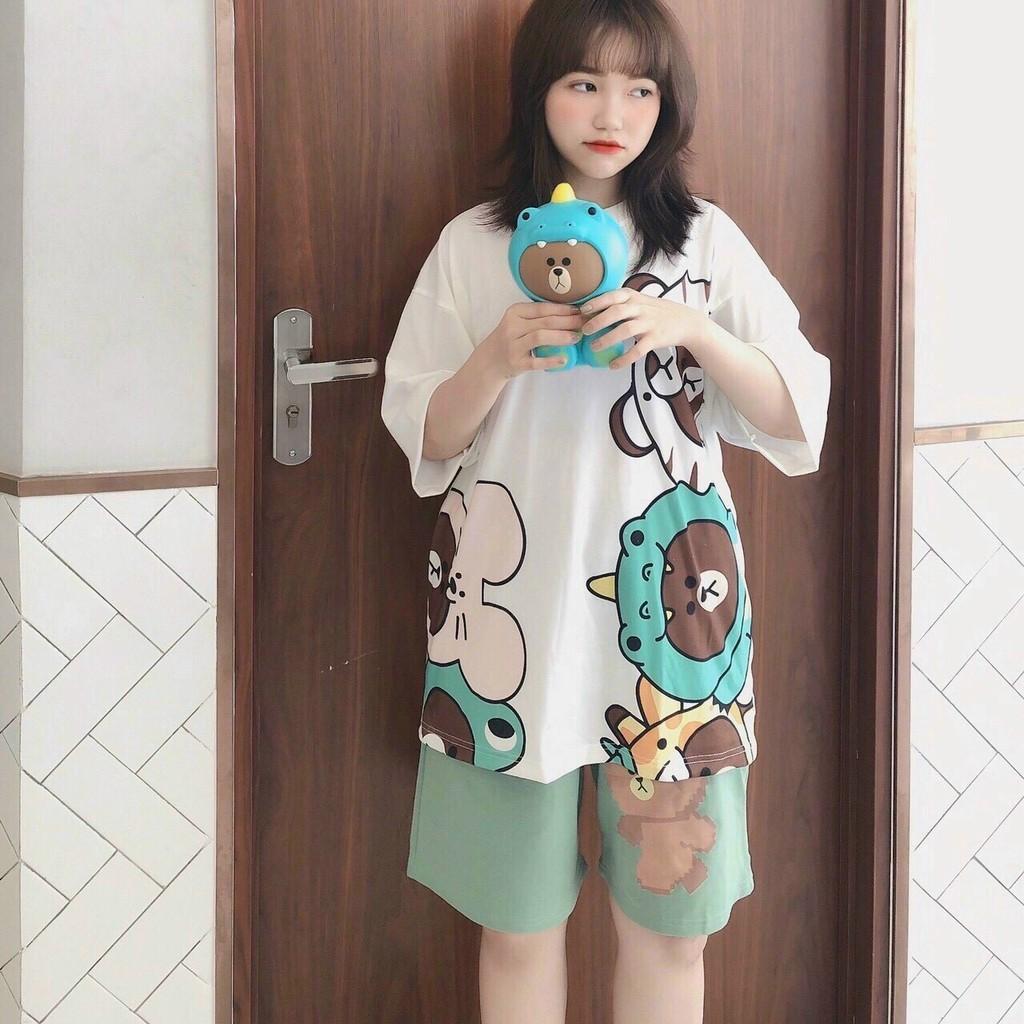 SET THUN NỮ COTTON NHIỀU MÀU SẮC SINH ĐỘNG THIẾT KẾ HỌA TIẾT SIÊU XINH