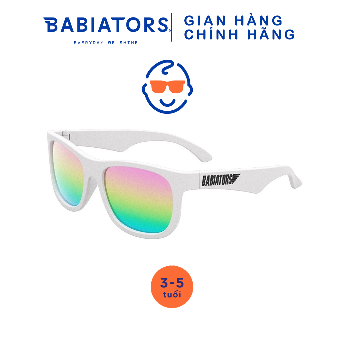 Kính Chống Tia Cực Tím Thủy Thủ Babiators – Future’s So Bright, Cho Bé 3-5 Tuổi