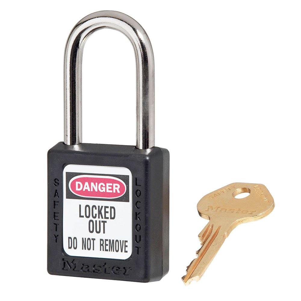 Ổ khóa an toàn Master Lock 410 Zenex thân nhựa chịu nhiệt - càng thép - nhiều màu