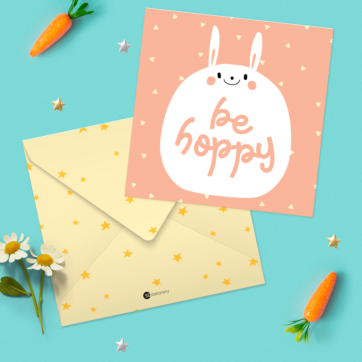 Set 4 thiệp tặng bạn bè động viên sinh nhật SDstationery PURRFECT GIFT 12x12 minh họa thú cưng dễ thương cute tiếng Anh vui nhộn