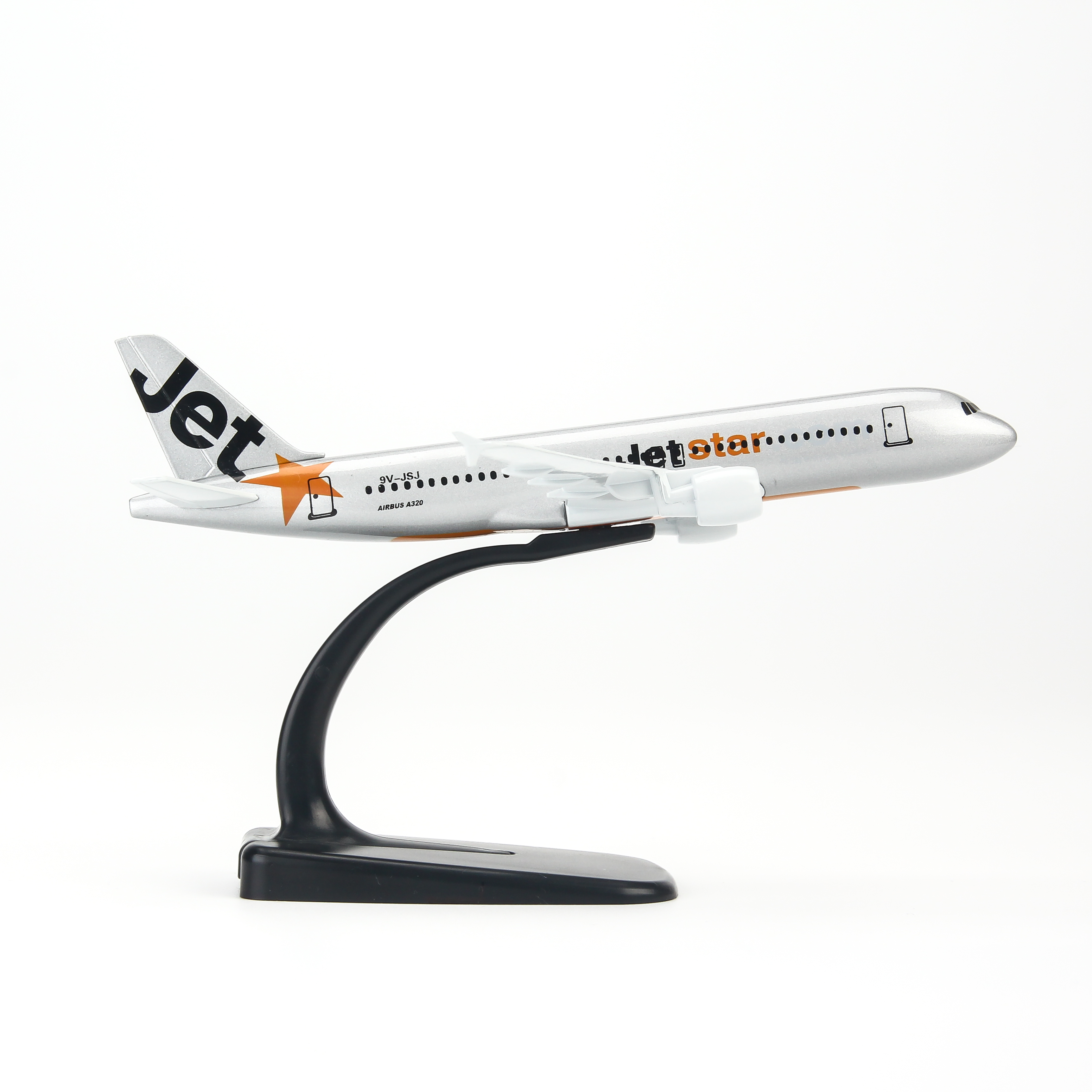 Mô Hình Máy Bay Trưng Bày Jetstar Everfly (Bạc)