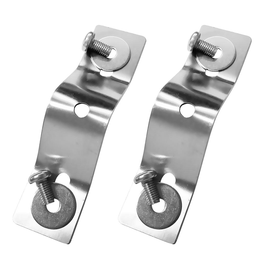 2Pcs Stainless Marine Boat Kayak Trolling Motor Mounting Bracket Mount Plate