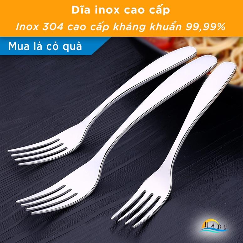 Dĩa Ăn Hoa Quả Inox Cao Cấp 304 Đạt Chất Lượng Đức HADU