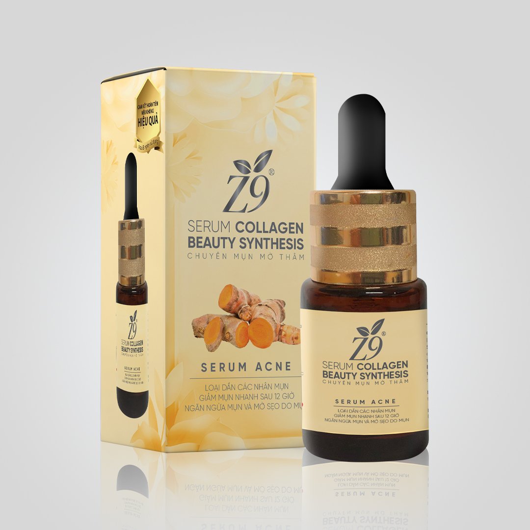 Serum Giảm Mụn Z9 Tinh Chất Nghệ Tươi Hiệu Quả Nhanh 15ml