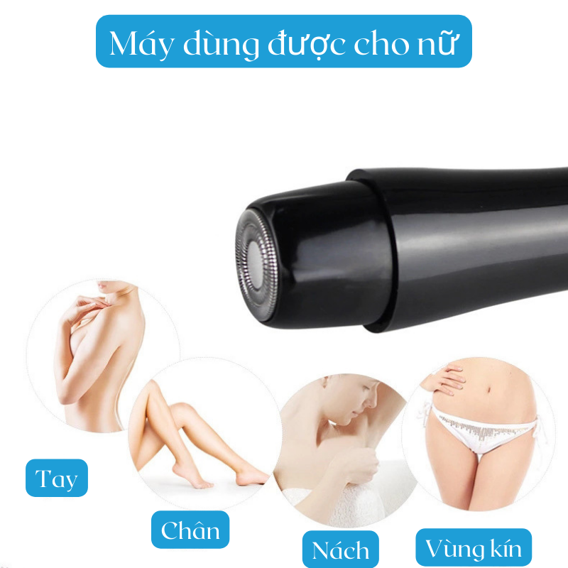 Máy Cạo Râu Mini Cho Nam Bugu XZ-2021 Sạch Sẽ Nhanh Gọn Tiết Kiệm Pin