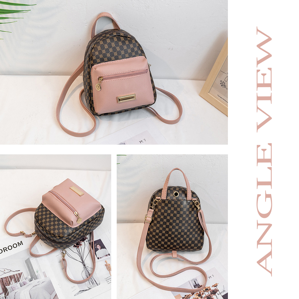 Balo Mini Nhỏ Xinh Caro Bl36 Da Trơn Mới