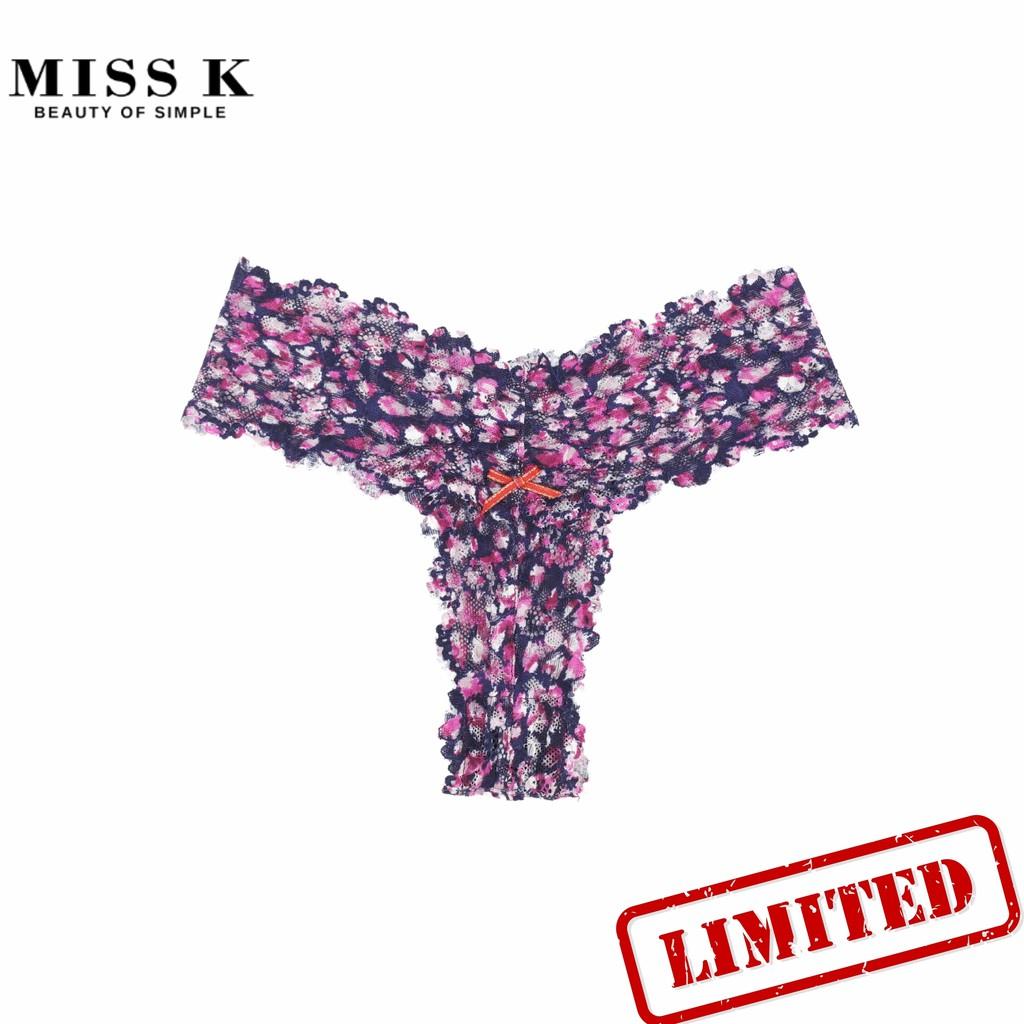 Quần lót ren lọt khe Graffiti Thong style thương hiệu Miss K nhiều màu U026