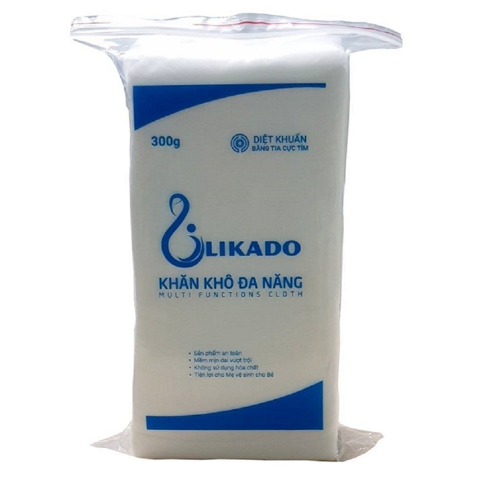 Combo 3 gói khăn giấy khô likado 300g kích thước 14 x20cm khoảng 270 tờ