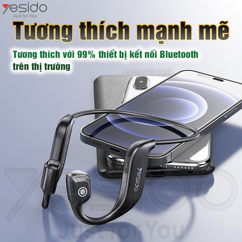 Tai nghe Truyền xương Bluetooth  YSP-09 Thoải mãi nghe nhạc trong thời gian dài Hàng Chính Hãng