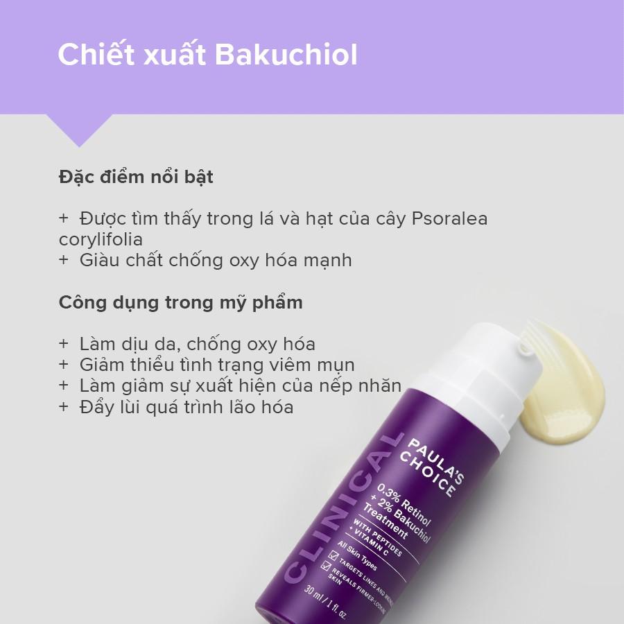 Tinh Chất Chống Lão Hóa Paula's Choice Chứa 0.3% Retinol + 2% Bakuchiol Treatment  (Mã 8015)