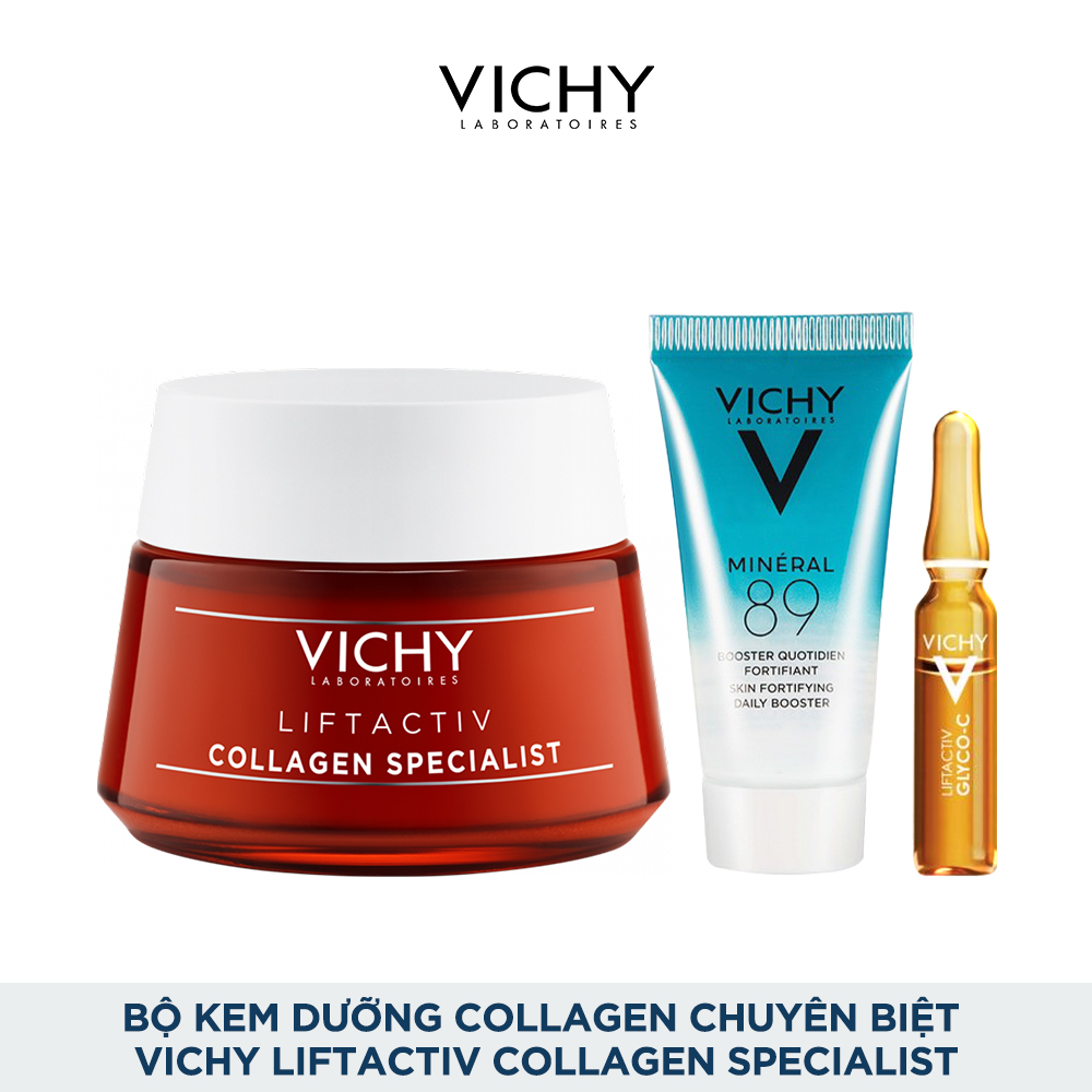 Bộ Kem Dưỡng Collagen Chuyên Biệt Vichy Liftactiv Collagen Specialist