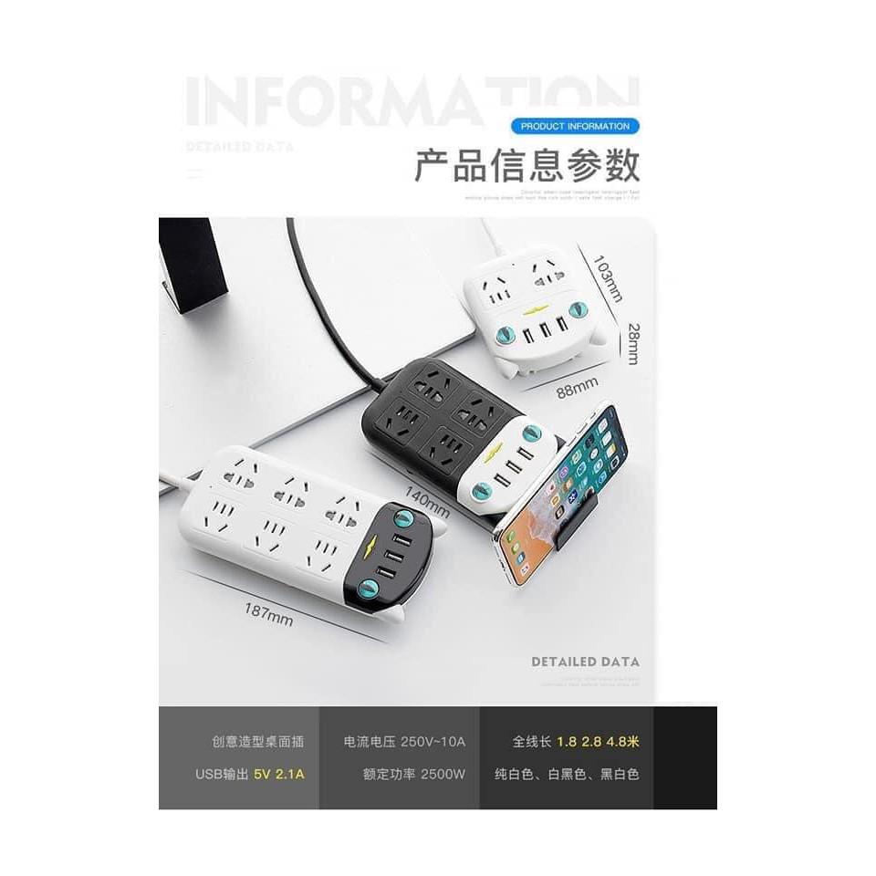 Ổ ĐIỆN USB 7 CỔNG HÌNH CON MÈO SIÊU TIỆN DỤNG