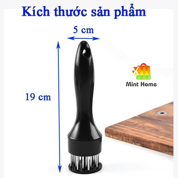 Cây đâm dằm làm mềm thịt, gồm 21 đầu Inox chống rỉ, giúp thịt ngấm gia vị hơn khi tẩm ướp, không văng vãi khi đâm