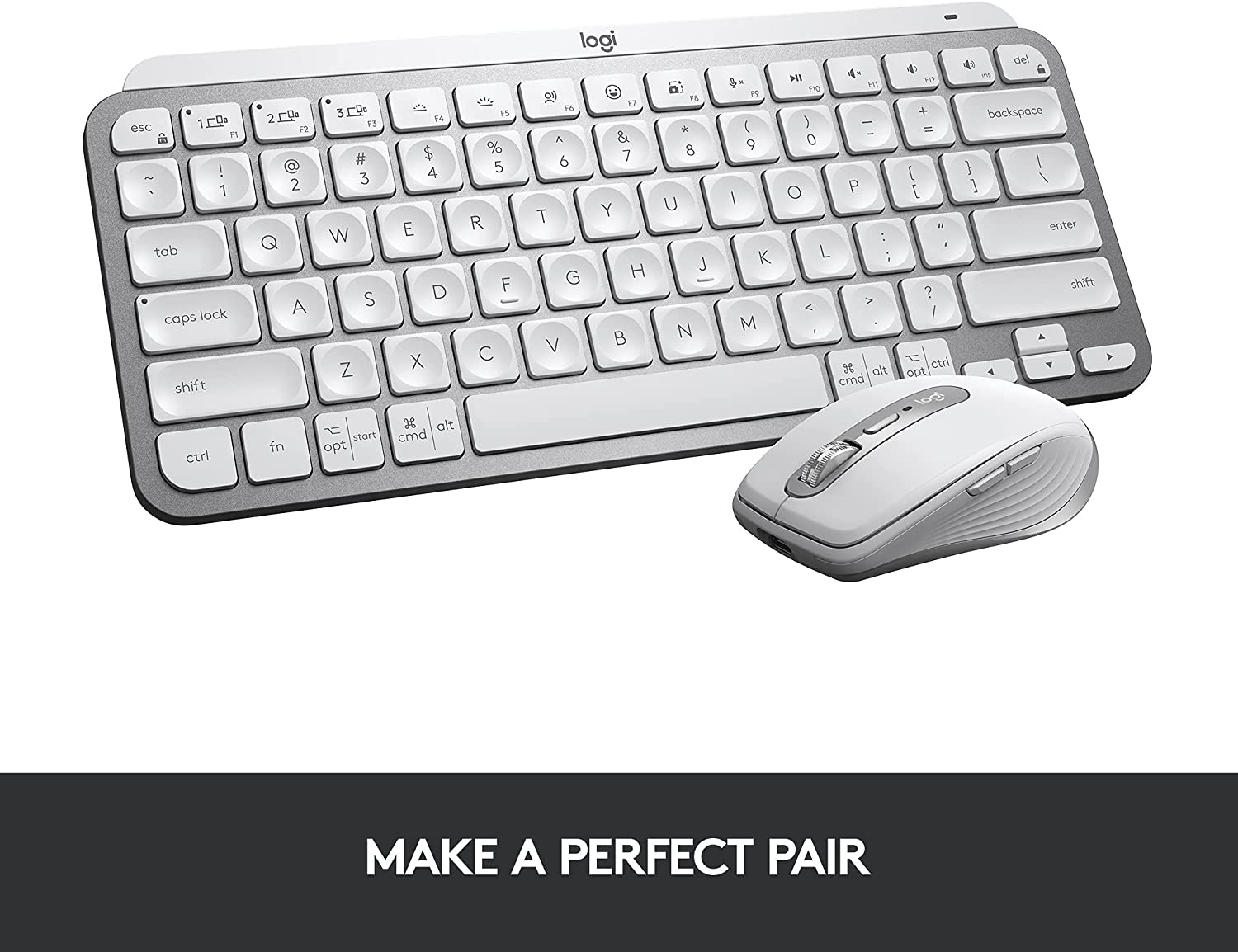 Bàn phím Logitech Mx Keys mini xám - hàng chính hãng