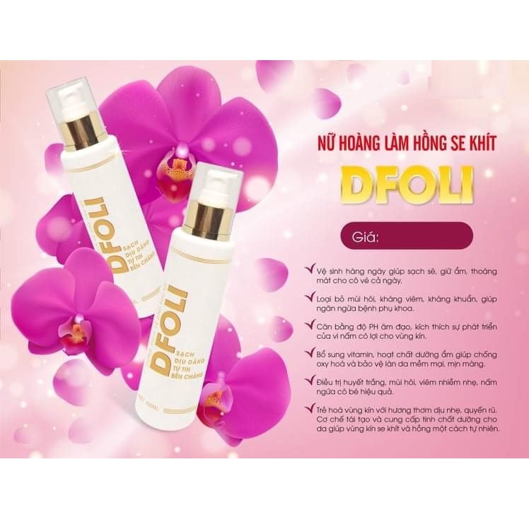 Dung Dịch Vệ Sinh Phụ Nữ Thảo Dược Thiên Nhiên DFOLI