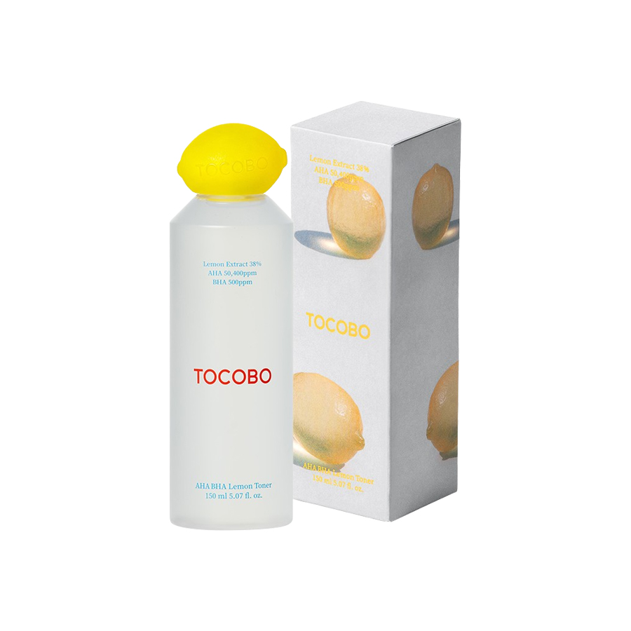 Nước Hoa Hồng Chiết Xuất Chanh Tocobo AHA BHA Lemon Toner 150ml