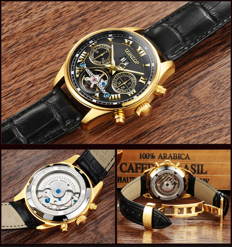 Đồng hồ nam chính hãng Teintop T8660-1 Fullbox, Kính sapphire ,chống xước,chống nước,dây da xịn, máy cơ , Mới 100%,Bảo hành 12 tháng,thiết kế đơn giản,sang trọng và lịch lãm