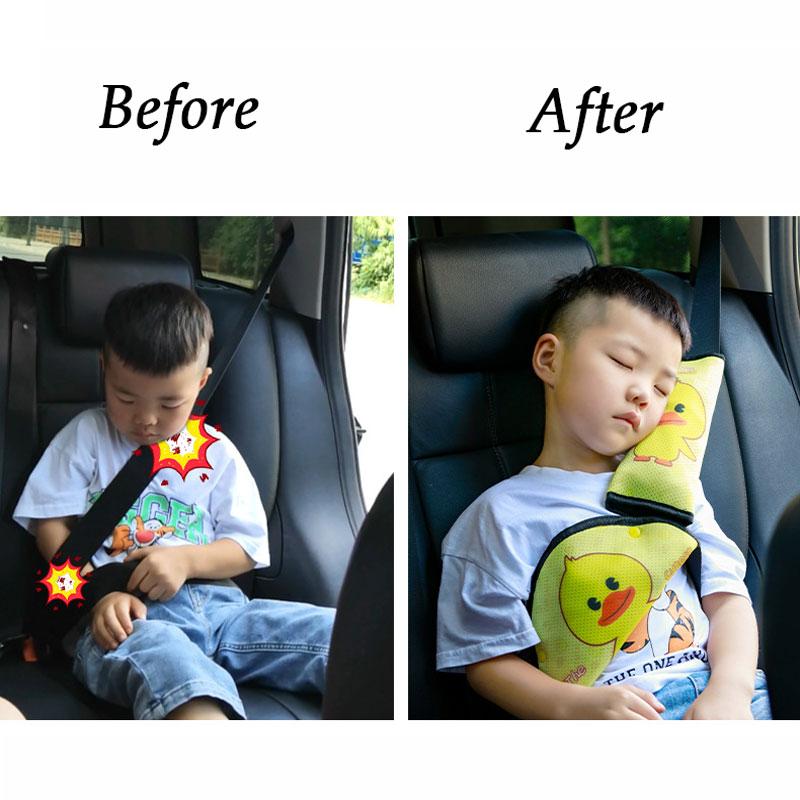 Dây Đai An Toàn Tam Giác Giữ An Toàn Xe Hơi Bao Da Đeo Vai Hoạt Hình Dễ Thương Thắt Lưng Tam Giác Con Trẻ Em Xe Nội Bộ Phụ Kiện