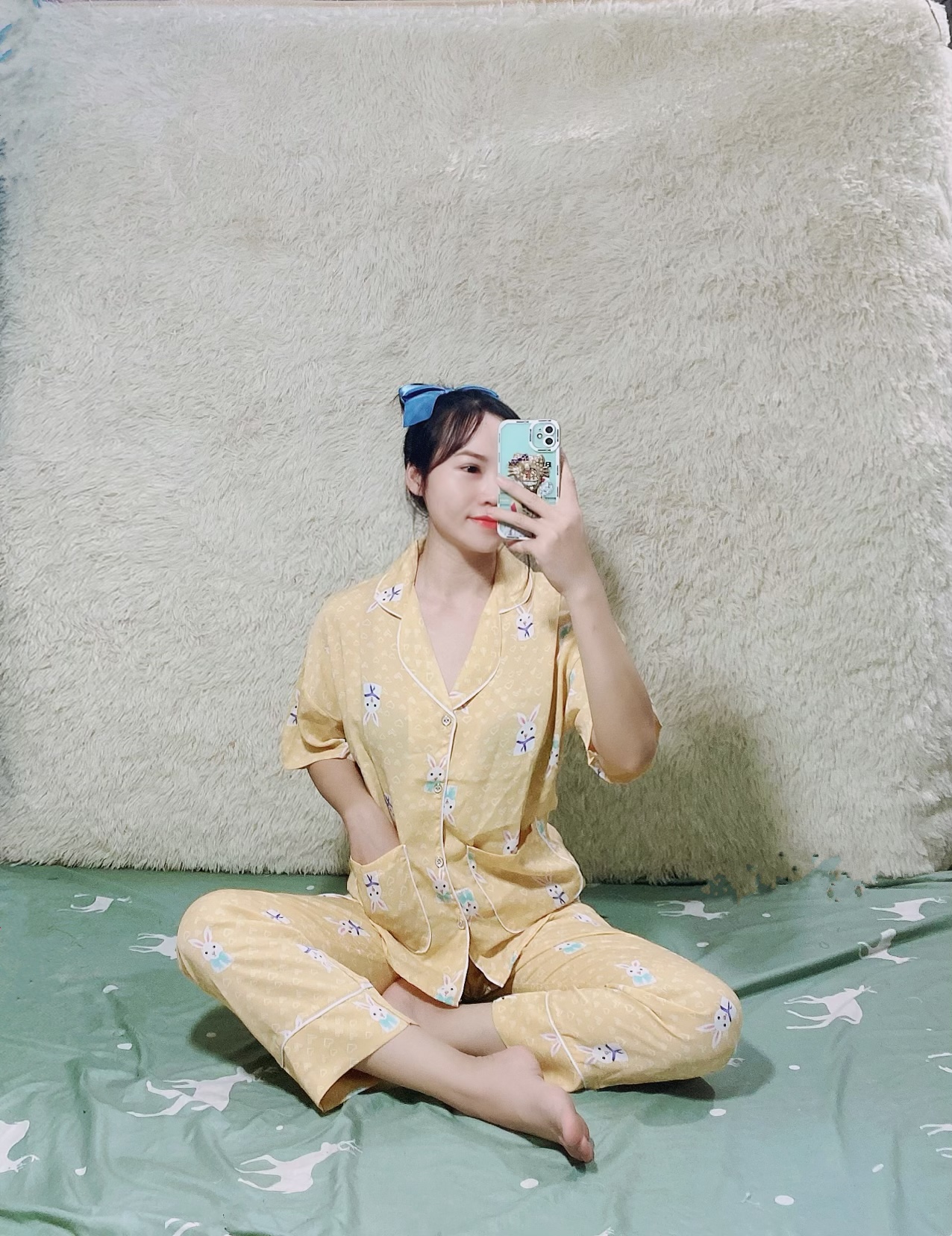 Đồ Bộ Mặc Nhà Pijama Nữ Dài Tay