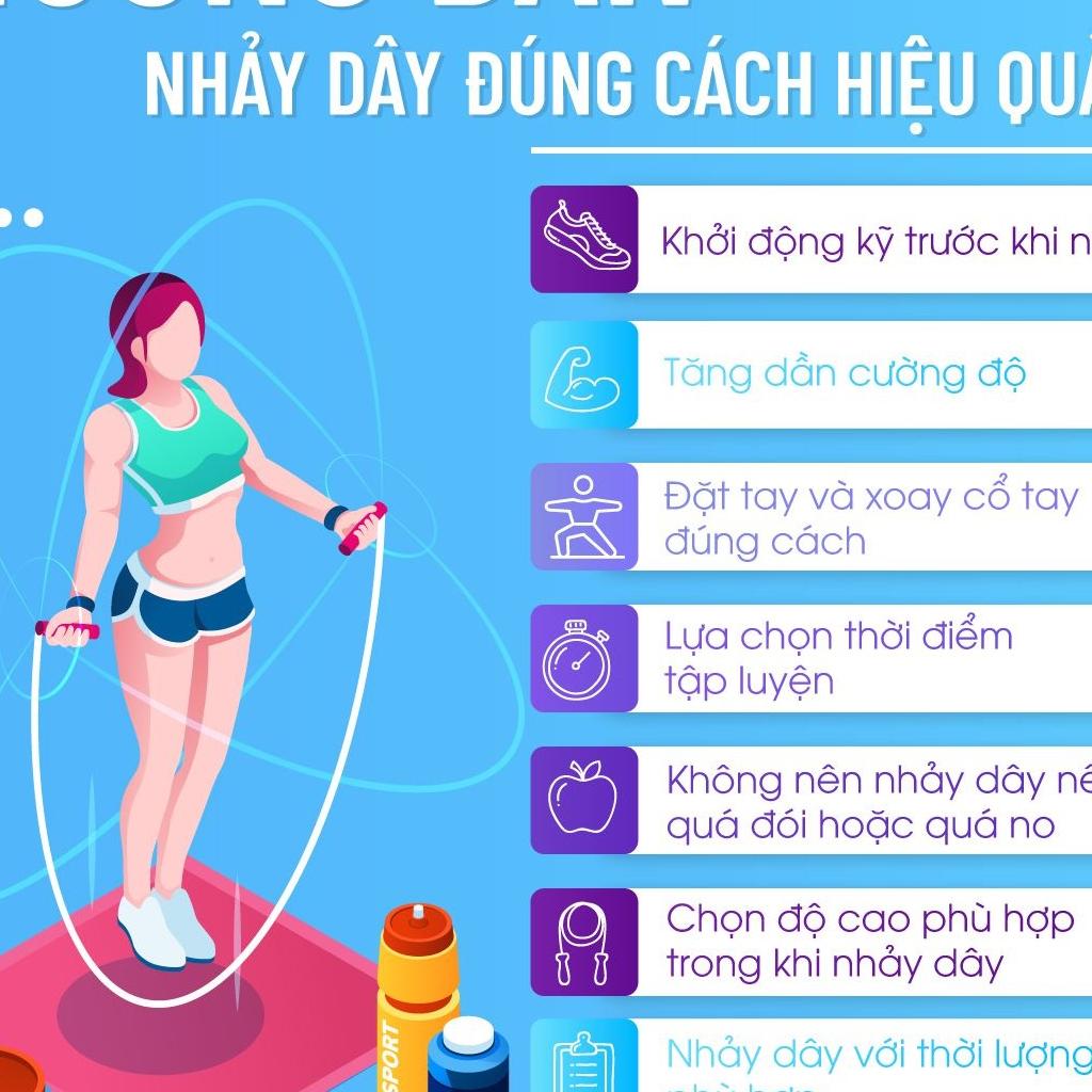 Dây Nhảy Thể Lực Nặng 450g Cho Người Luyện Võ Thuật, Boxing, Muay Thái (Tặng Túi) - Chính Hãng dododios