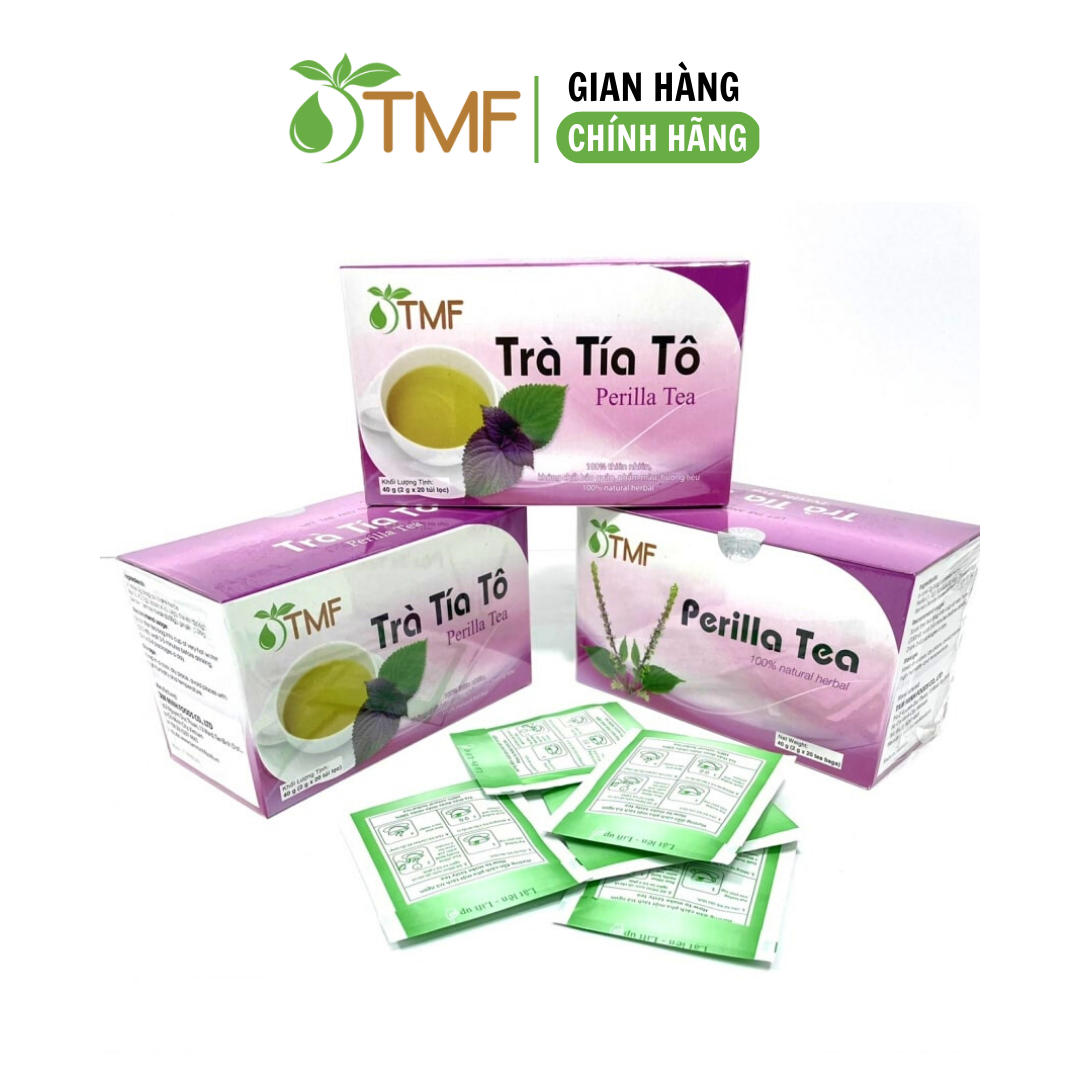Trà Tía Tô Tâm Minh Foods dạng túi lọc hộp 20 gói