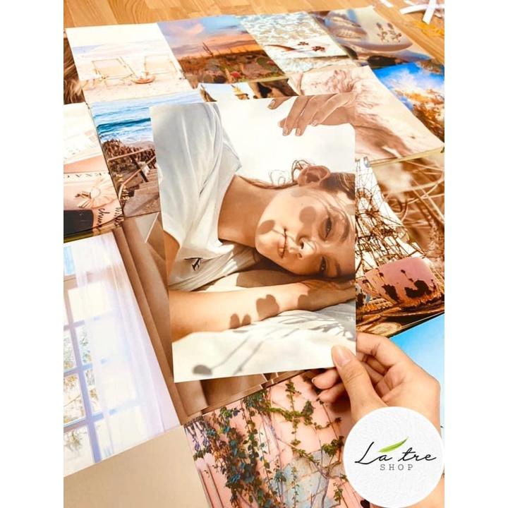 Set 24 hình Wall Collection Sticker dán tường trang trí decor phòng ngủ instargram - theme Be 1302