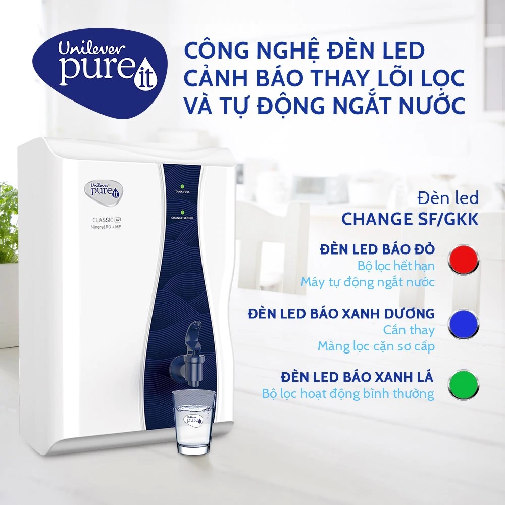 Máy lọc nước Unilever Pureit Casa G2 lọc 20 lít/giờ - Hàng chính hãng