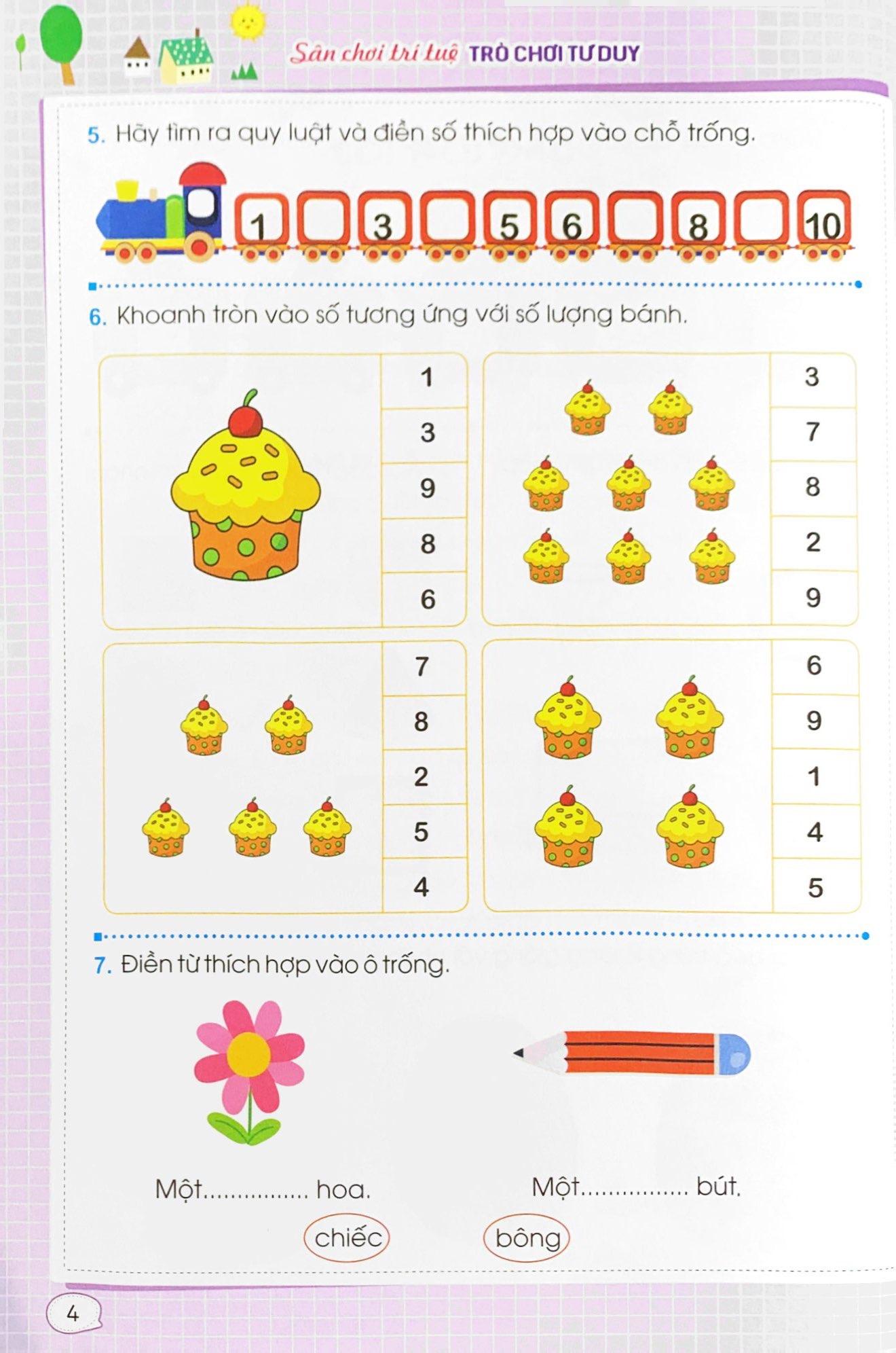 Rèn Luyện Não Trái Não Phải Dành Cho Trẻ 5-6 Tuổi