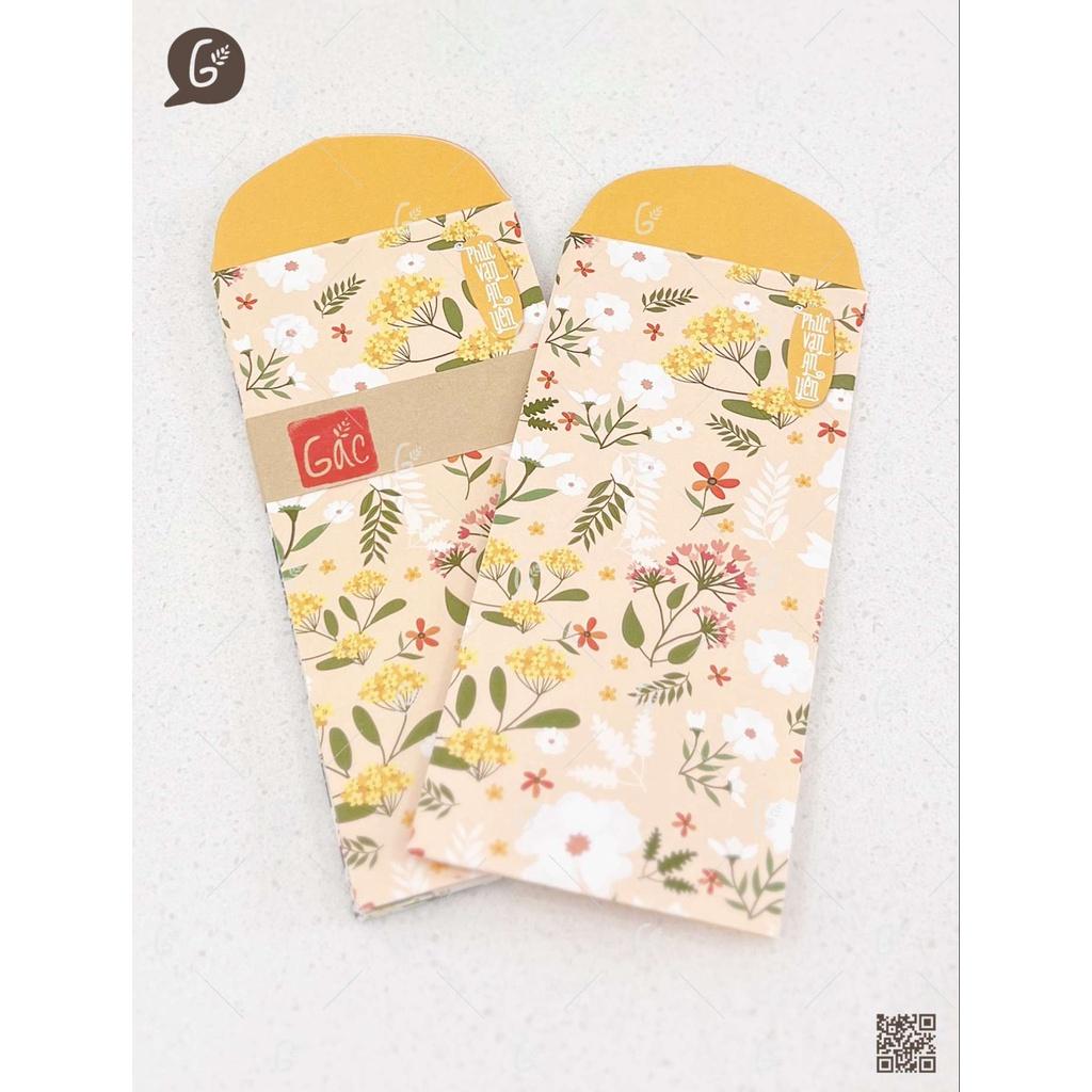 Bộ lì xì cao cấp Gác xép chất liệu Kraft nhật nhập khẩu Tết 2023 (Jasmine set