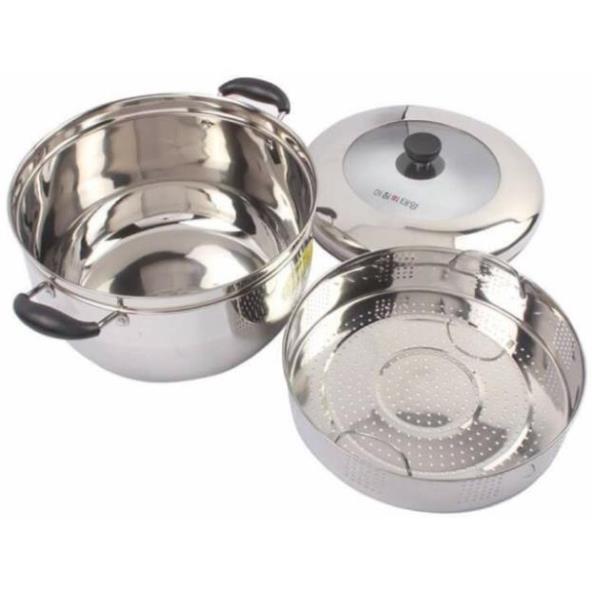 (Giá sale) Nồi luộc gà + đồ xôi ( tặng kèm lồng hấp )Hàn quốc COOKER