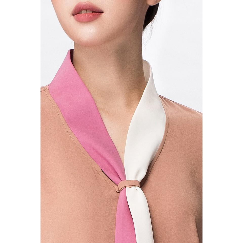 Áo sơ mi nữ thắt nơ kiểu Hàn Quốc - S030061
