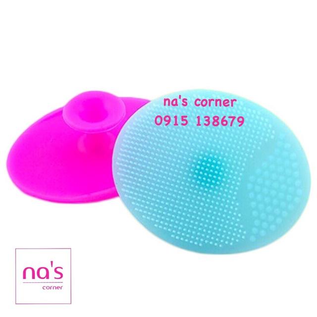 Miếng silicone mềm rửa mặt tạo bọt mịn êm, massage mặt, hạn chế mụn đầu đen