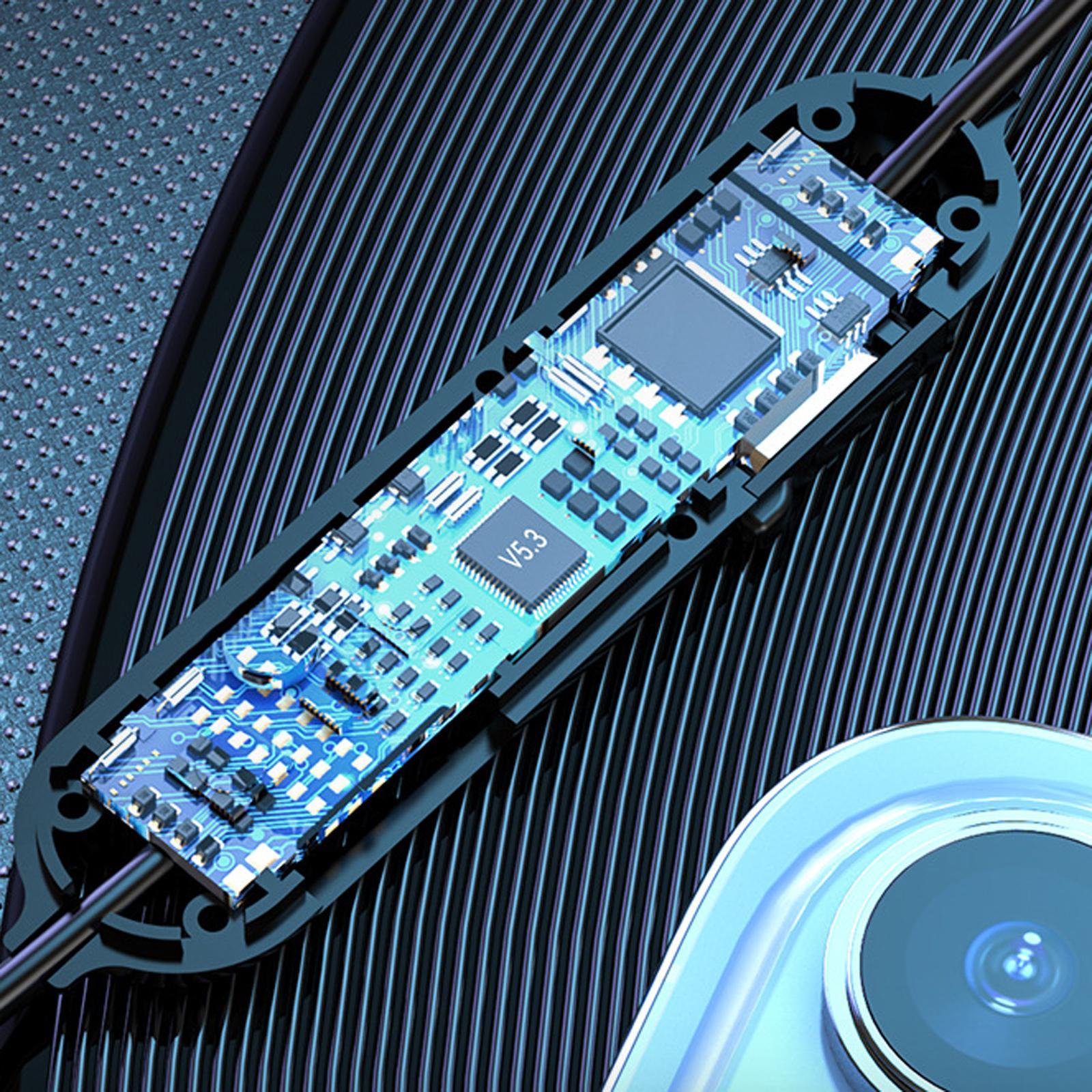 Neckband Headphones V5.3 Stereo Earpieces for Gym Running Working Laptop