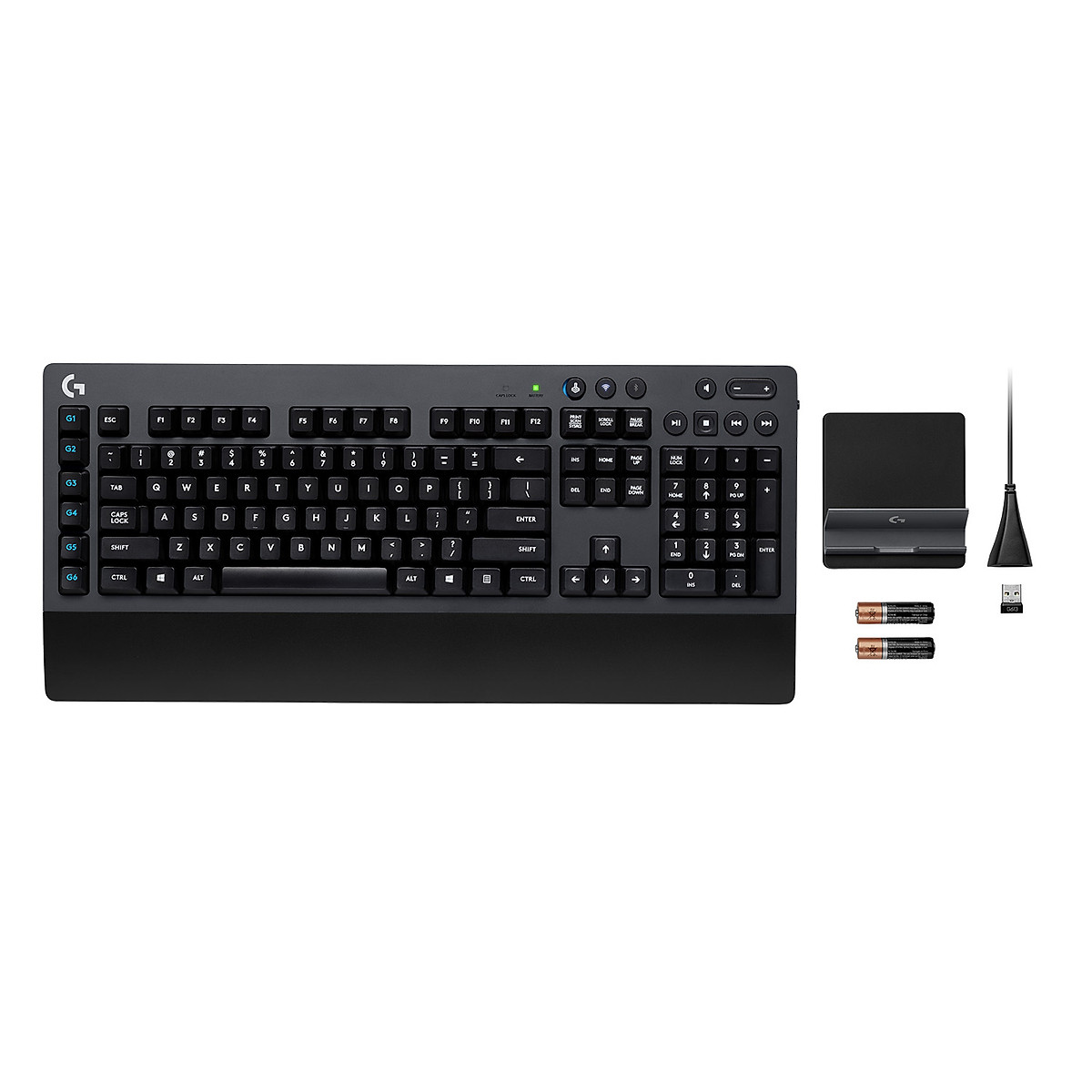 Bàn phím cơ gaming không dây Logitech G613 - Switch Romer-G nhanh hơn yên tĩnh hơn, pin dùng 18 tháng, kết nối bluetooh | USB - Hàng Chính Hãng