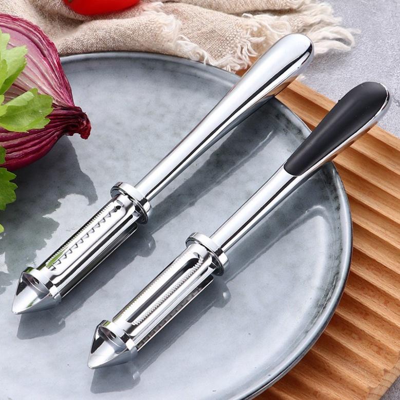 Nạo Rau Củ Inox Cao Cấp Bào Rau Củ - Dụng Cụ Nạo Bào Sợi Rau Củ Quả Đa Năng Gọt Vỏ Hoa Quả Trái Cây