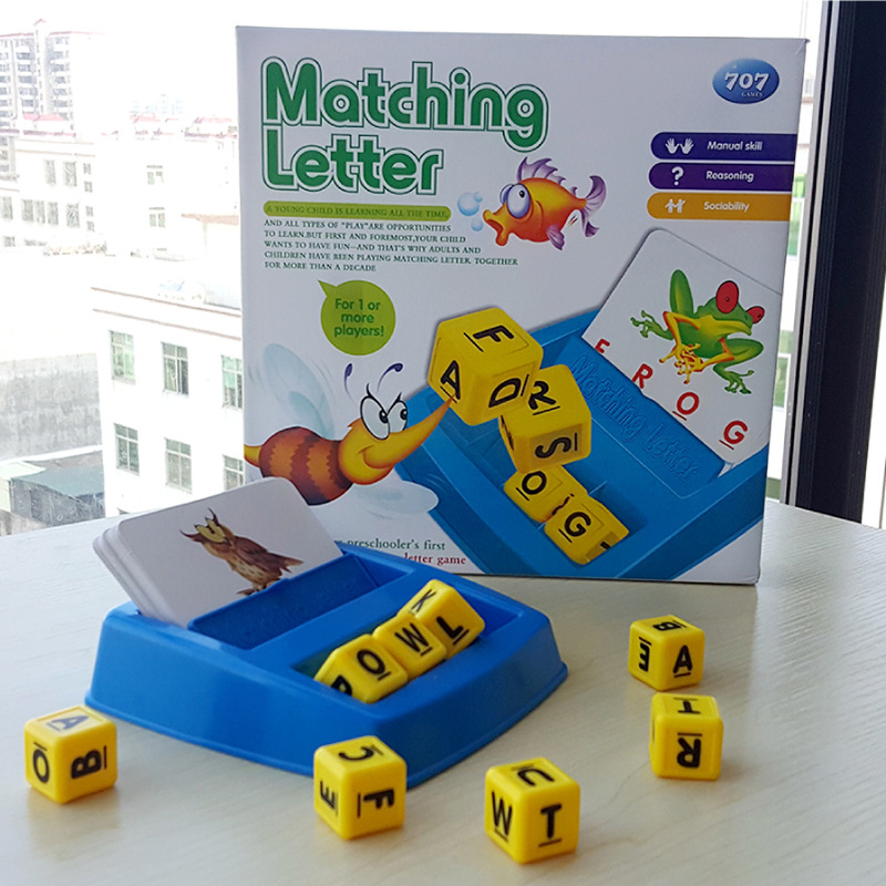 Trò Chơi Học Ghép Chữ Tiếng Anh Matching Letter Game HB1005 dành cho trẻ em, Ghép Chữ Với Hình Ảnh