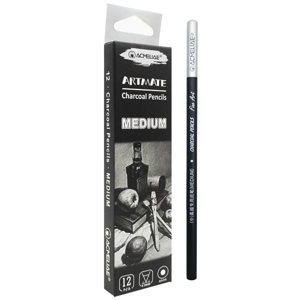 Hộp 12 Bút Chì Than Medium - Acmeliae 43138