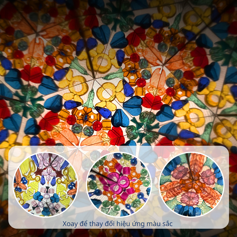 Đồ chơi kính vạn hoa Mideer Colorful Kaleidoscope, Đồ chơi sáng tạo cho bé 3,4,5,6,7 tuổi