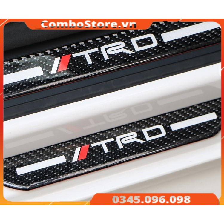 Ốp bảo vệ bậc cửa ô tô xe hơi Carbon cao cấp
