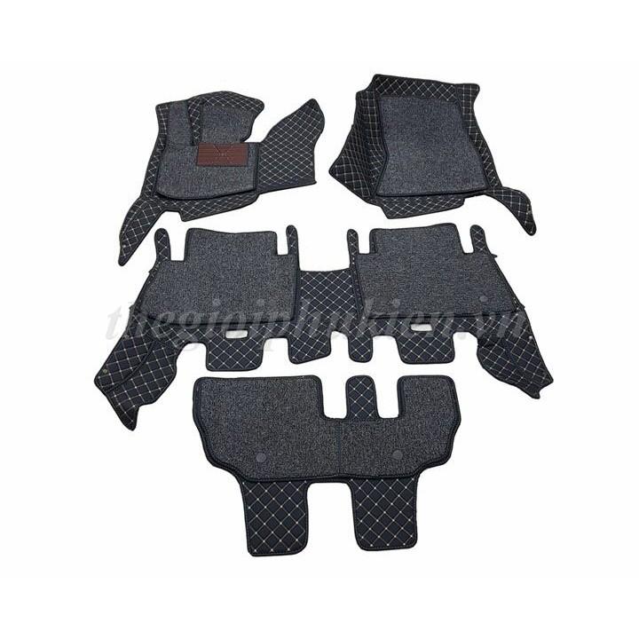 Combo LÓT SÀN VÀ LÓT CỐP DA 6D FULL THÀNH cho xe Vinfast Lux SA2.0